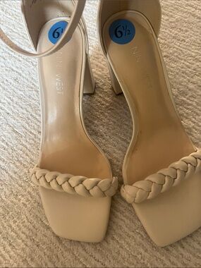Nine West Braided Strap Heeled Sandals